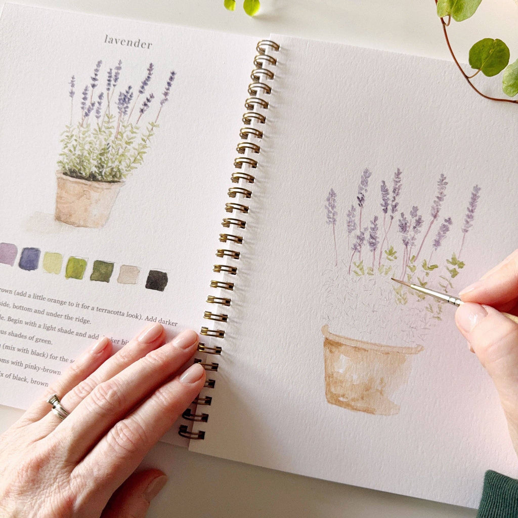 Garden Watercolor Workbook - Juniper Collective LLC