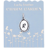 Charm Garden - Silver - Scalloped Initial Charm - R - Juniper Collective LLC