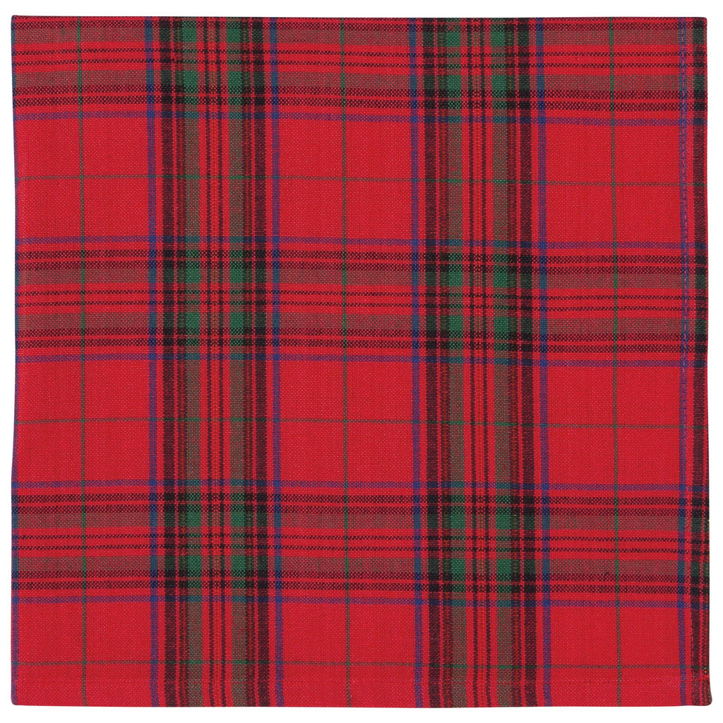 Christmas Plaid Woven Napkins Set of 4 - Juniper Collective LLC