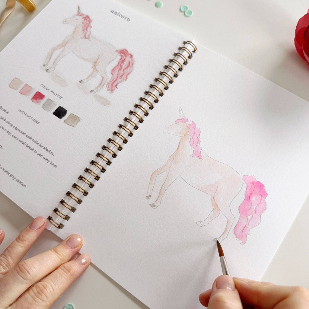 Fairytale watercolor workbook - Juniper Collective LLC
