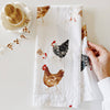 Chickens tea towel - Juniper Collective LLC