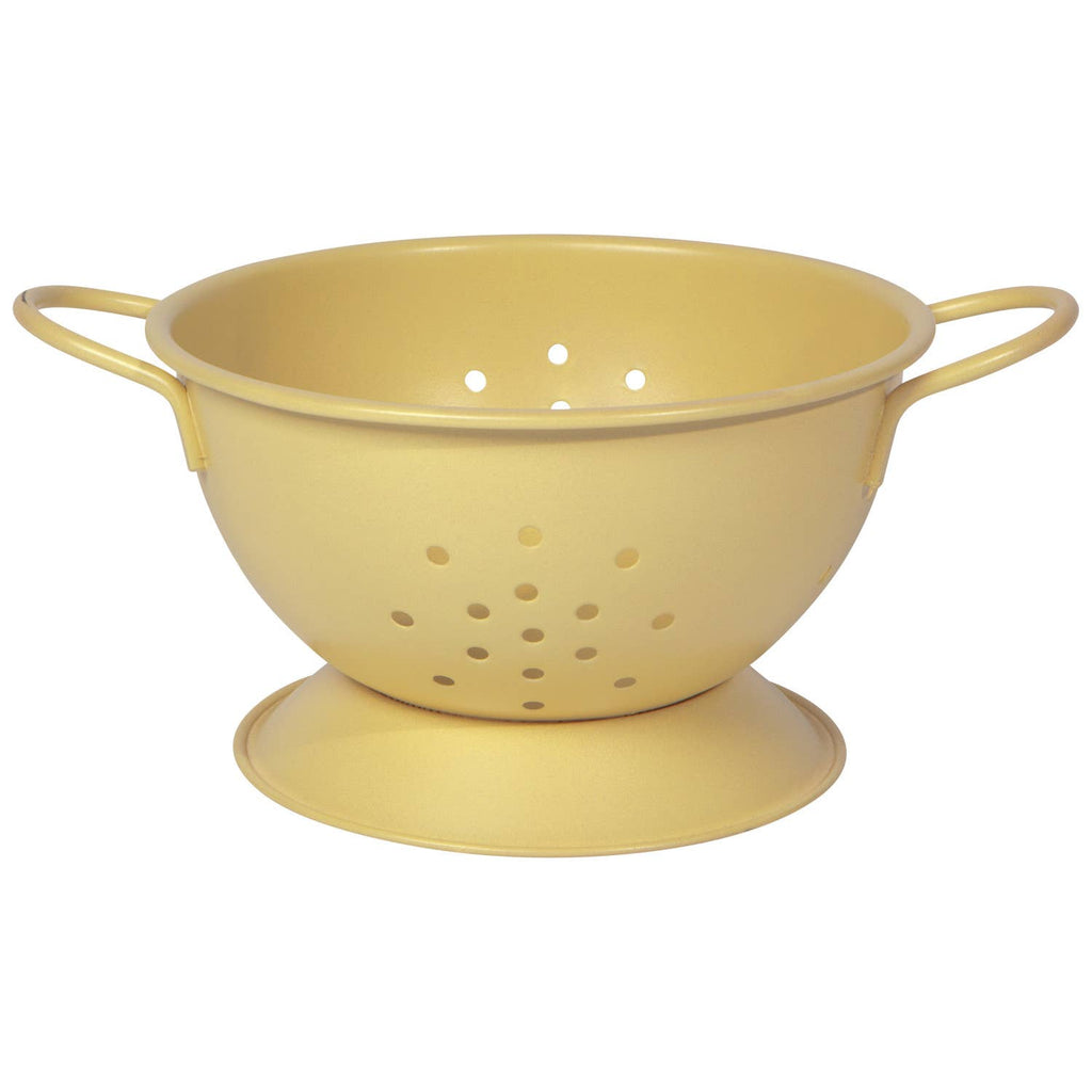 Matte Steel Sunrise Yellow Colander Small - Juniper Collective LLC