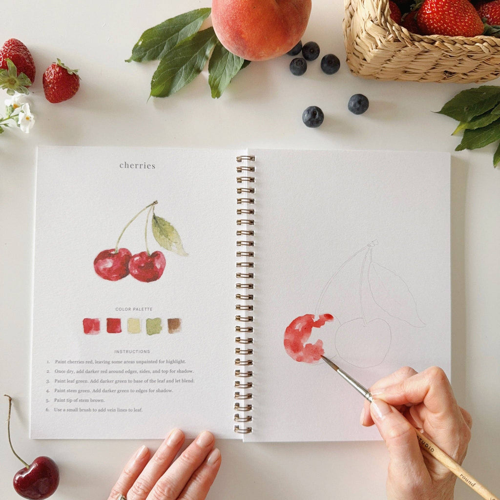 Fruit watercolor workbook - Juniper Collective LLC