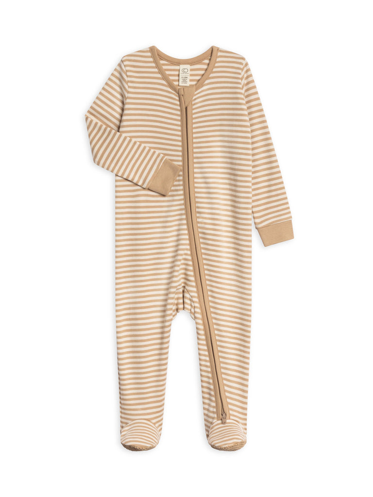 Peyton Stripe Romper in Grey & White Stripe - Juniper Collective LLC