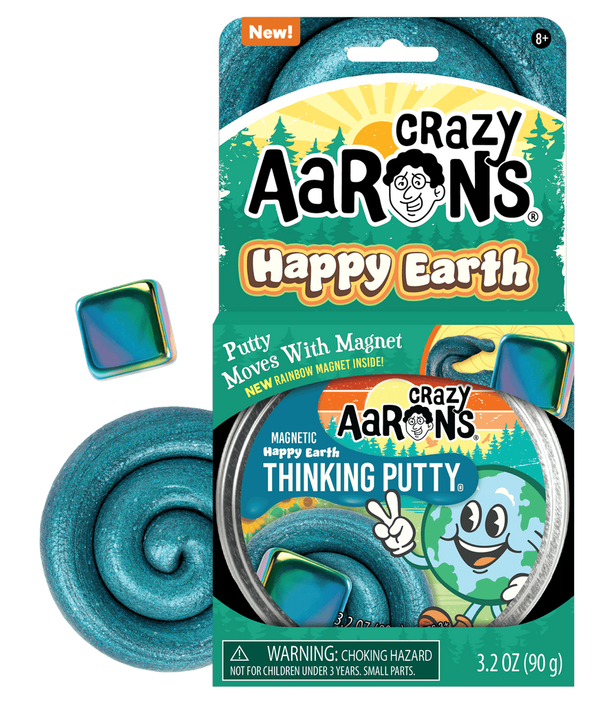 Happy Earth Magnetic Storms® - 4" Thinking Putty Tin - Juniper Collective LLC