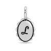 Charm Garden - Silver - Scalloped Initial Charm - L - Juniper Collective LLC
