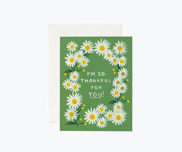 I’m So Thankful for You Card Daisies - Juniper Collective LLC