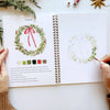 Christmas watercolor workbook - Juniper Collective LLC