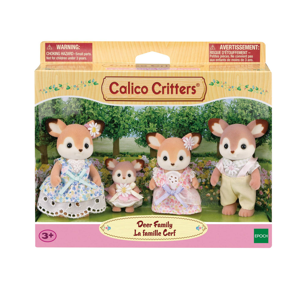 Calico Critters Deer Family, 4 Collectible Doll Figures - Juniper Collective LLC