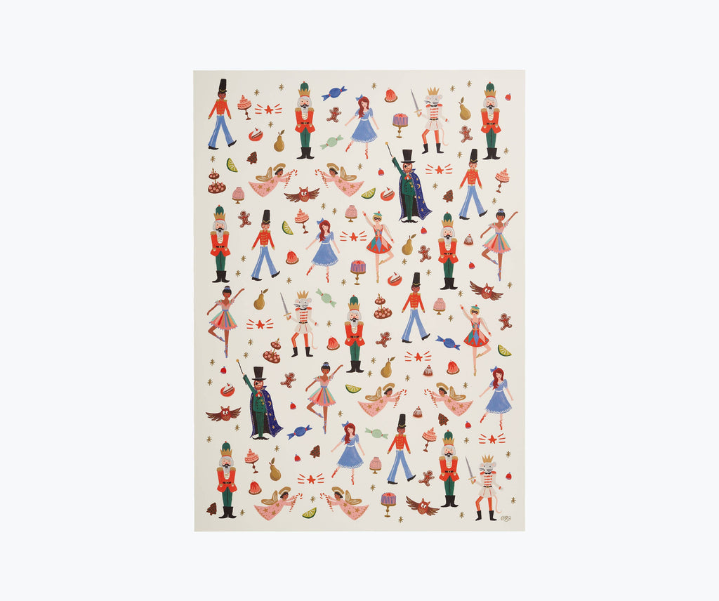 Roll of 3 Nutcracker Wrapping Sheets - Juniper Collective LLC