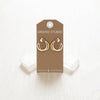 Mixed Metal Hoop Earrings - Juniper Collective LLC