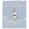 Charm Garden - Silver - Scalloped Initial Charm - M - Juniper Collective LLC