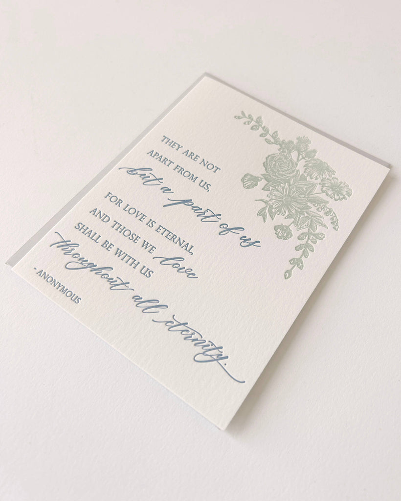 They Are Not Apart From Us- Sympathy Card - Juniper Collective LLC