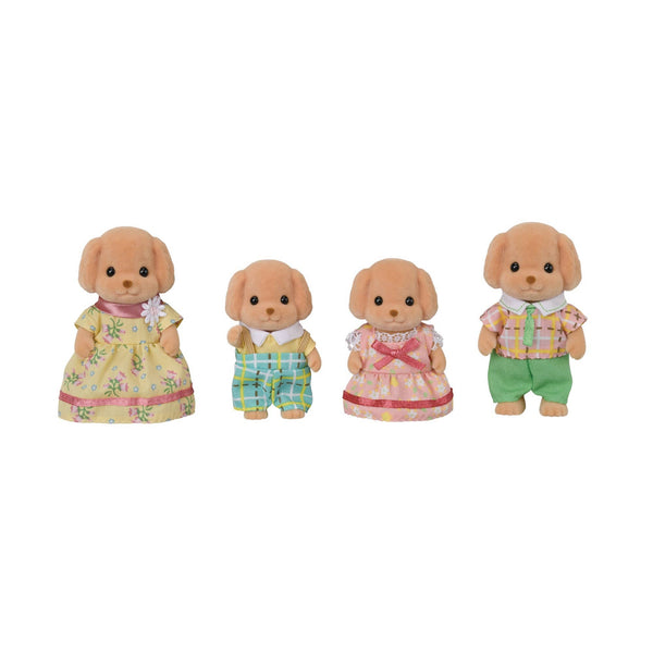 Calico Critters Toy Poodle Family, 4 Doll Figures - Juniper Collective LLC