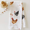 Chickens tea towel - Juniper Collective LLC
