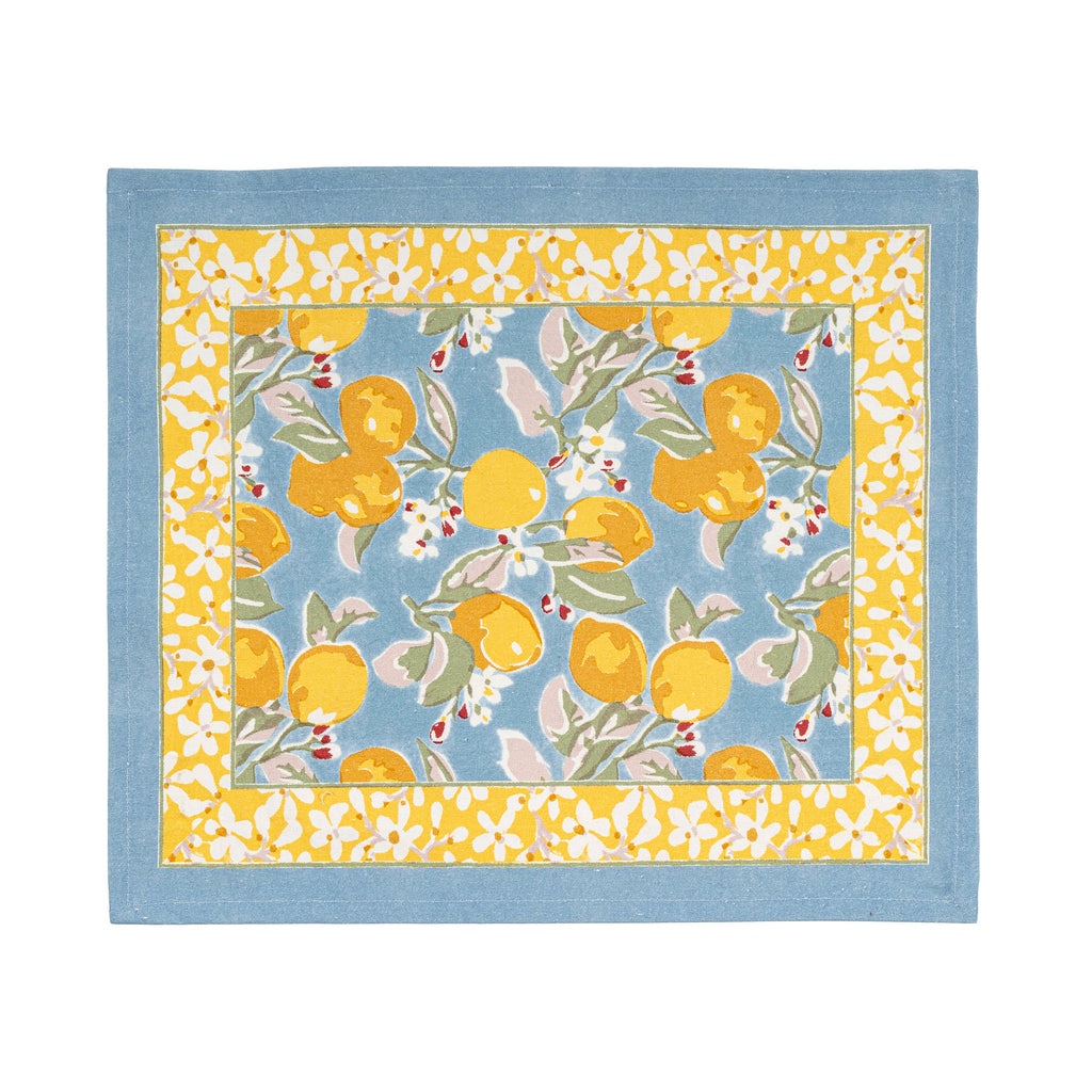 Citron Blue & Yellow Placemats 15x18 - Set of 4 - Juniper Collective LLC