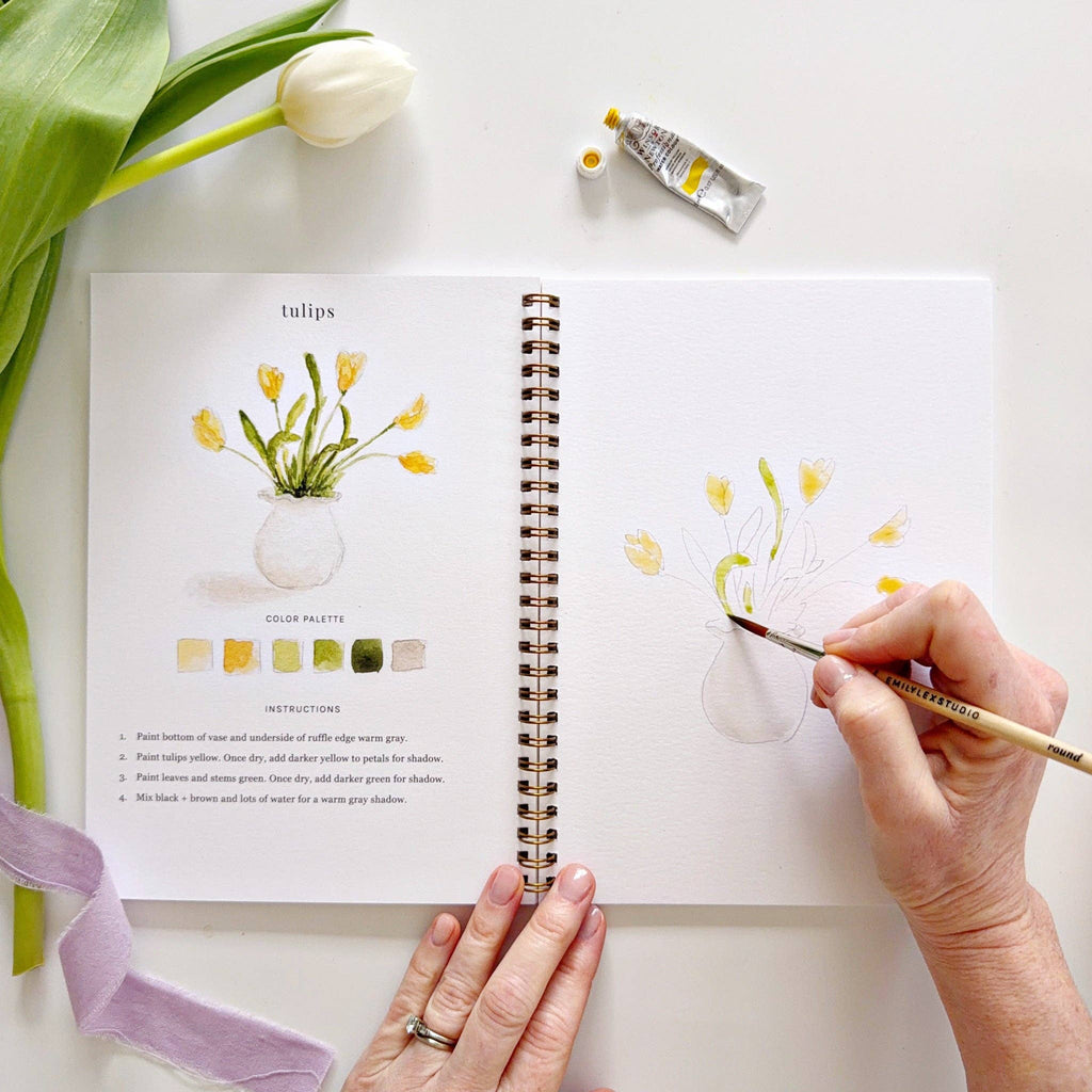 Spring watercolor workbook - Juniper Collective LLC