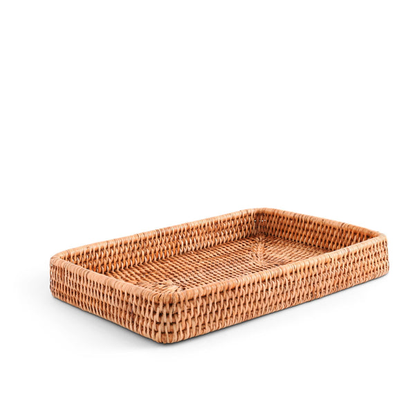 Catchall Tray Hand Woven Wicker Rattan - Juniper Collective LLC