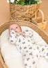 Floral Smocked Pointelle Romper (Organic Cotton) - Juniper Collective LLC