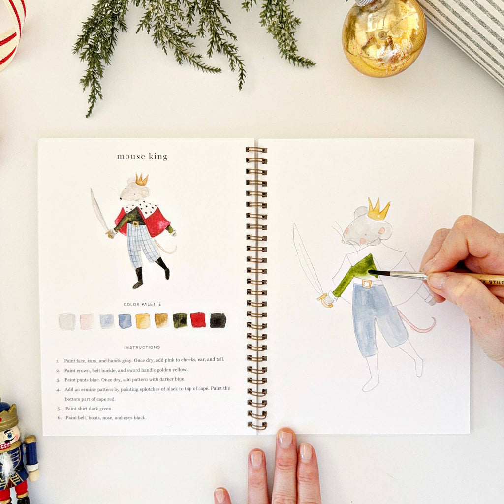 Nutcracker watercolor workbook - Juniper Collective LLC