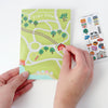 Sticker Scene Card - Tiny Town - Juniper Collective LLC