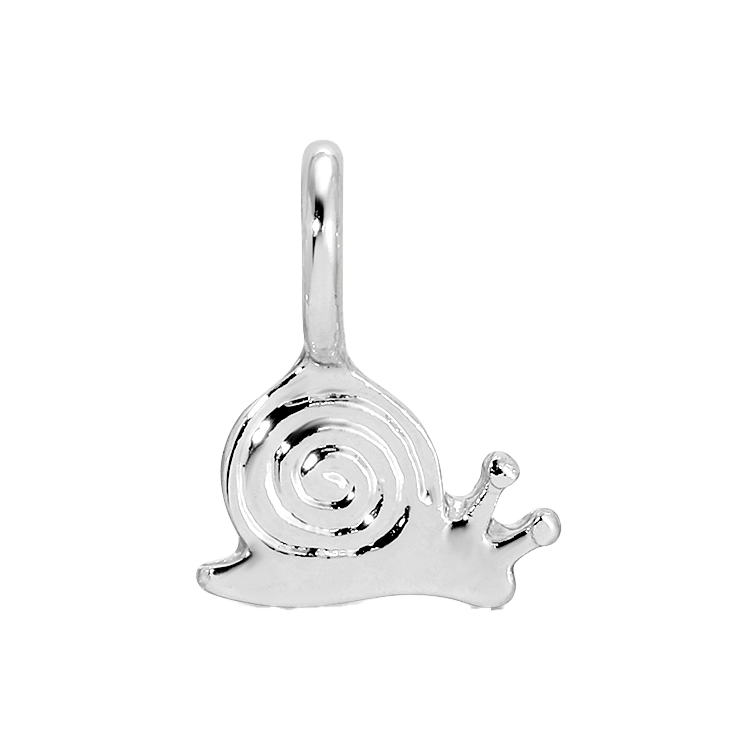 Charm Garden - Silver - Snail Charm - Juniper Collective LLC