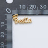 14K Gold Filled 18.5mm "Bestie" Minimalist Script Charm | Charms-00033 - Juniper Collective LLC