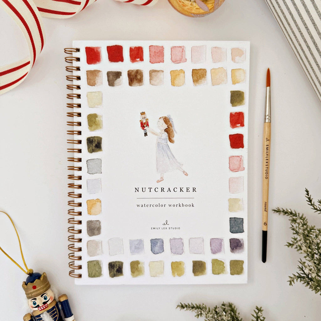 Nutcracker watercolor workbook - Juniper Collective LLC
