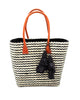 Cancun Small Sisal Basket Bag with Tassel Charm - Juniper Collective LLC