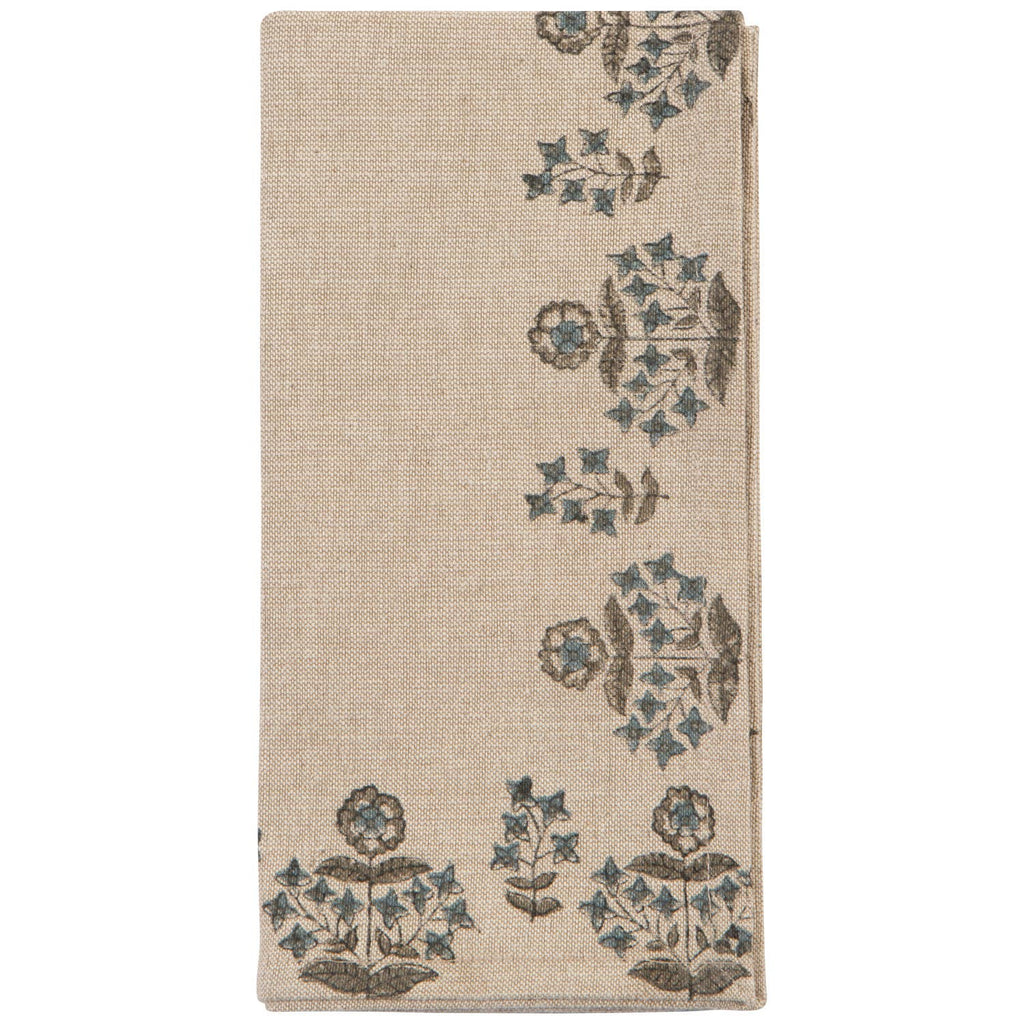Salvia Block Print Napkins Set of 4 - Juniper Collective LLC