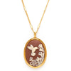 Hummingbird Vintage Cameo Necklace - Juniper Collective LLC