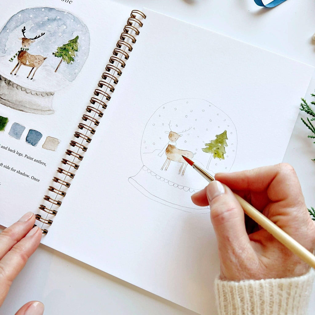 Winter watercolor workbook - Juniper Collective LLC