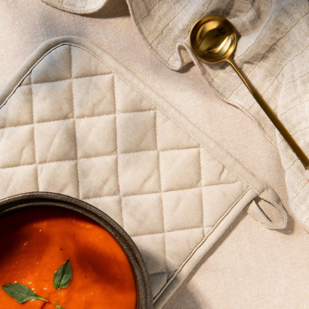 Dove Gray Stonewash Potholder - Juniper Collective LLC