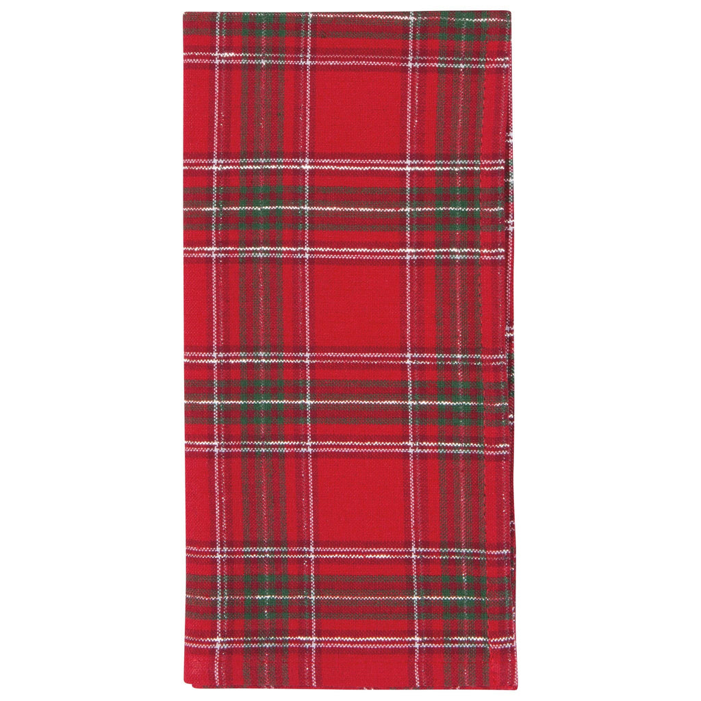 Christmas Plaid Woven Napkins Set of 4 - Juniper Collective LLC