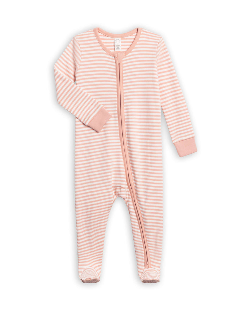 Peyton Stripe Romper in Grey & White Stripe - Juniper Collective LLC
