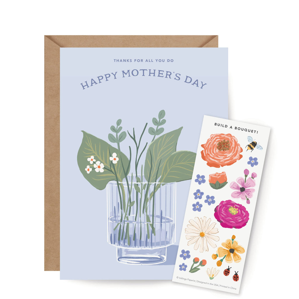 Sticker Scene Card - Mother's Day Bouquet - Juniper Collective LLC
