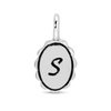 Charm Garden - Silver - Scalloped Initial Charm - S - Juniper Collective LLC