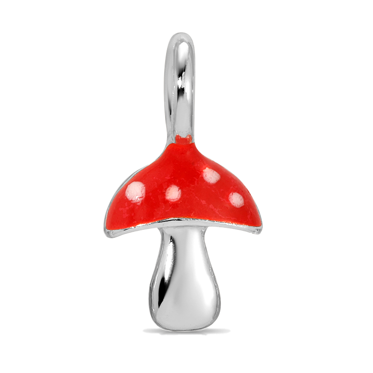 Charm Garden - Silver - Mushroom Charm - Juniper Collective LLC