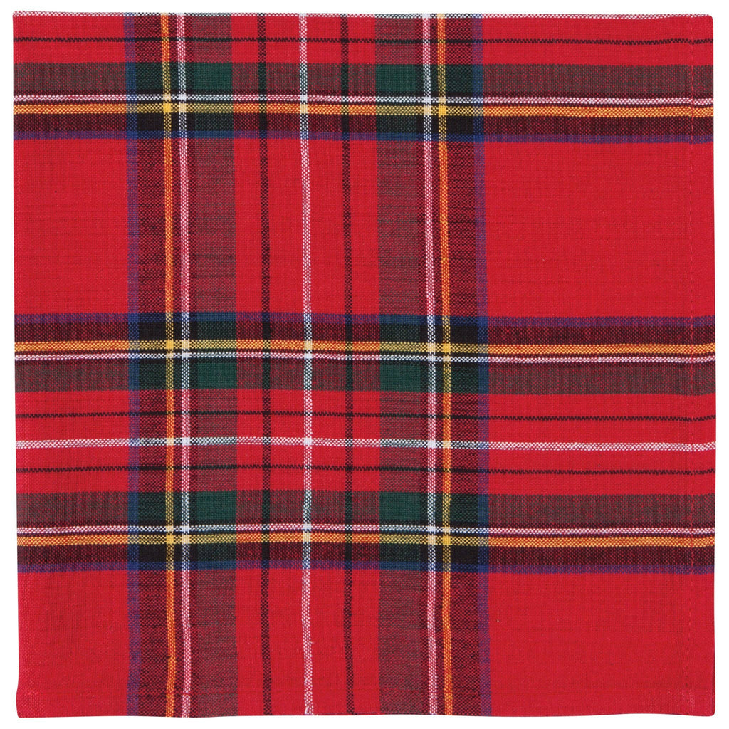 Christmas Plaid Woven Napkins Set of 4 - Juniper Collective LLC