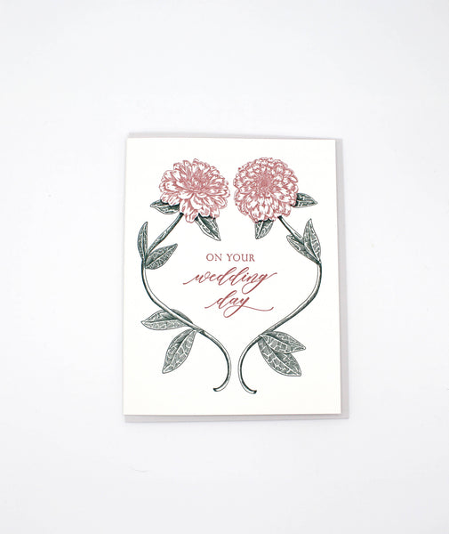 On Your Wedding Day Letterpress Greeting Card - Juniper Collective LLC