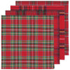 Christmas Plaid Woven Napkins Set of 4 - Juniper Collective LLC
