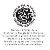 Silky Jute  Placemat in Pearl White, 1 Mat, 14" D - Juniper Collective LLC