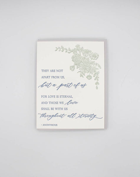 They Are Not Apart From Us- Sympathy Card - Juniper Collective LLC