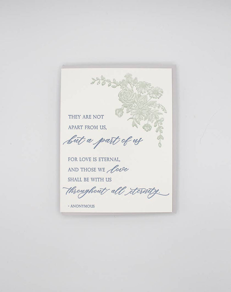 They Are Not Apart From Us- Sympathy Card - Juniper Collective LLC