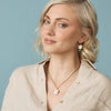 Color Block Drop Earrings in Mother of Pearl and Blue Mohave Turquoise - Juniper Collective LLC