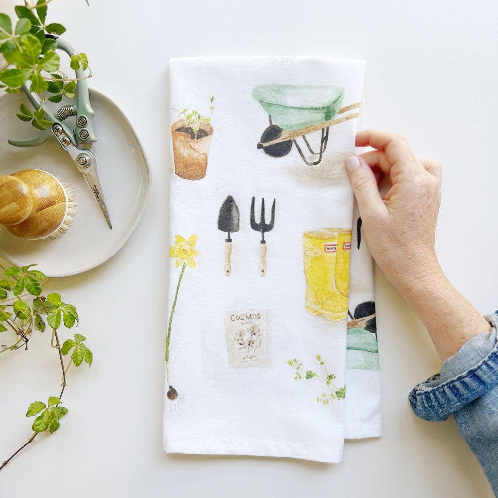 Gardening tea towel - Juniper Collective LLC