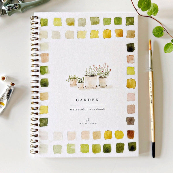 Garden Watercolor Workbook - Juniper Collective LLC
