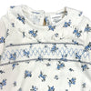 Floral Smocked Pointelle Romper (Organic Cotton) - Juniper Collective LLC
