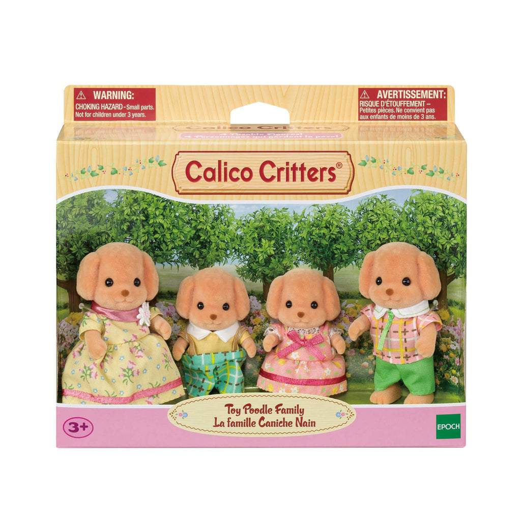 Calico Critters Toy Poodle Family, 4 Doll Figures - Juniper Collective LLC