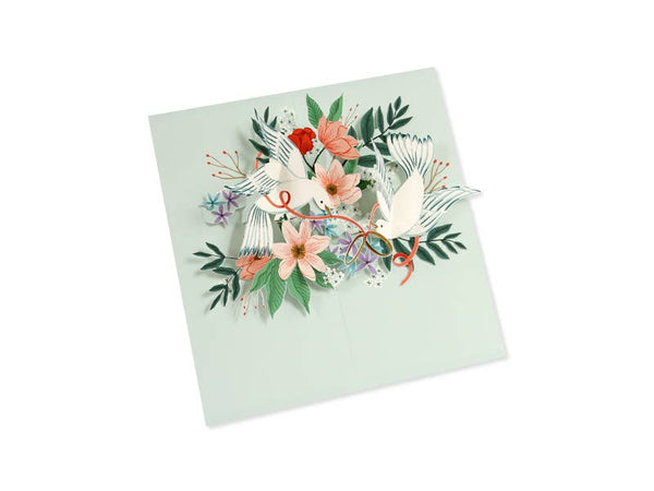 To The Lovebirds Pop Up Cards - Juniper Collective LLC